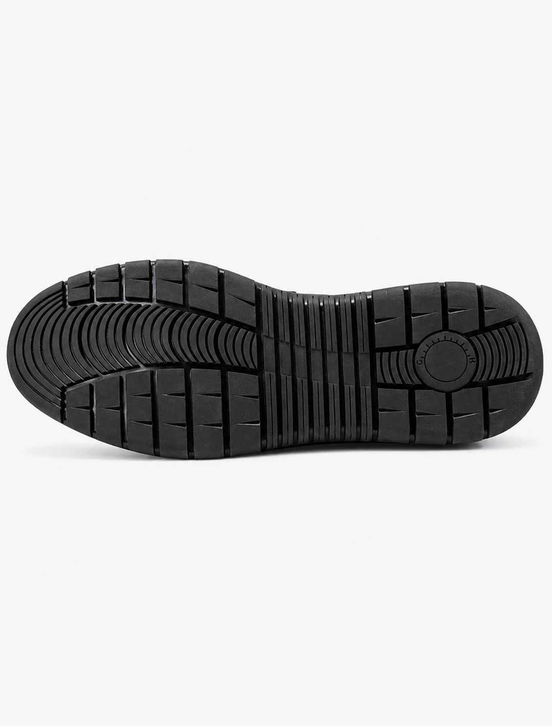 Black Leather Casual Sneakers with Red Accent | Minimalist Comfort Trainers